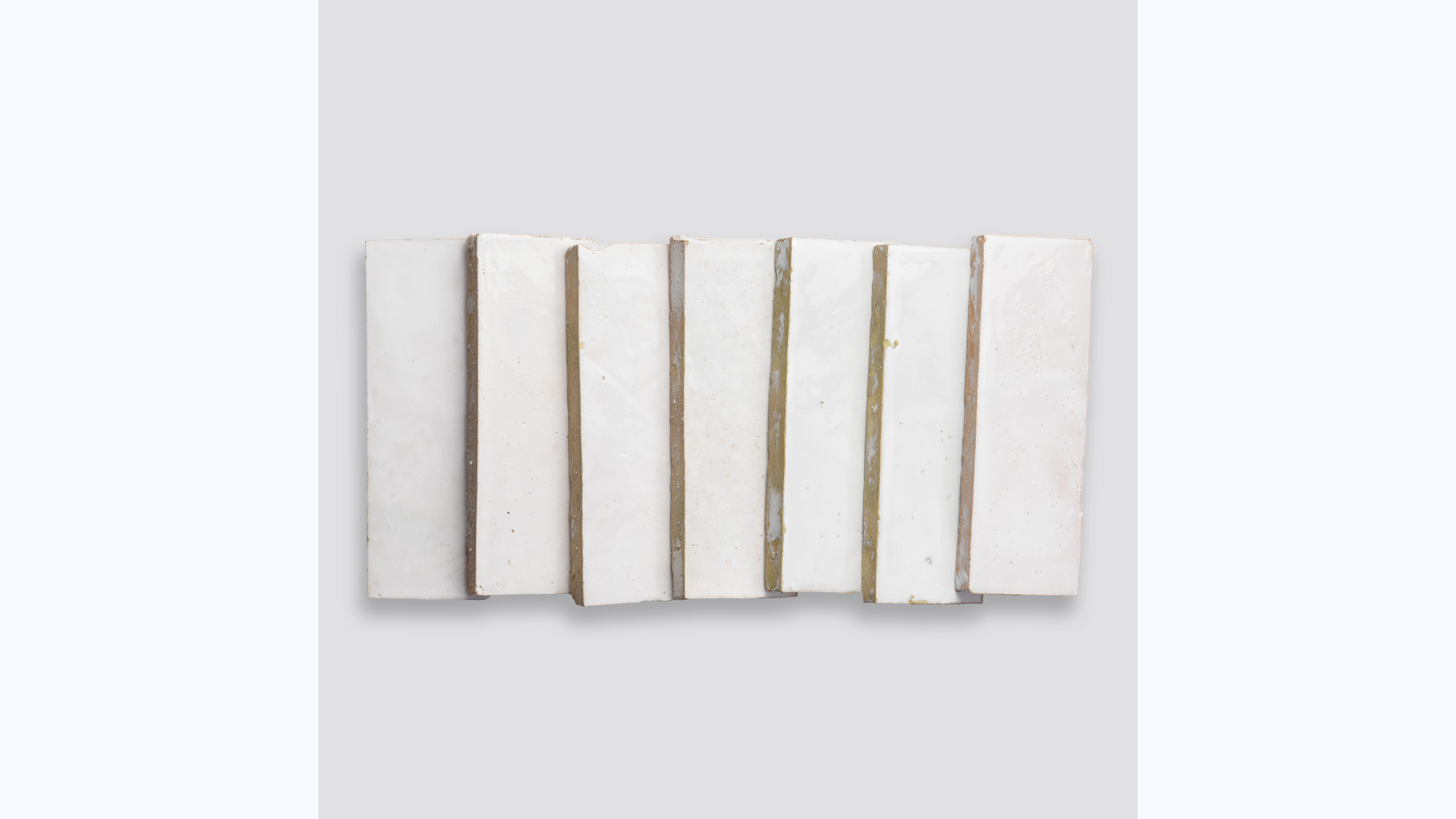 Zagora 2" x 6" Glossy Zellige Field Tile in Neige Blanc | Bedrosians Tile and Stone