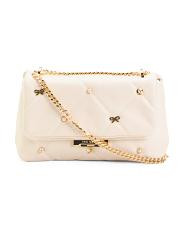 Leather Ginette Shoulder Bag | TJ Maxx
