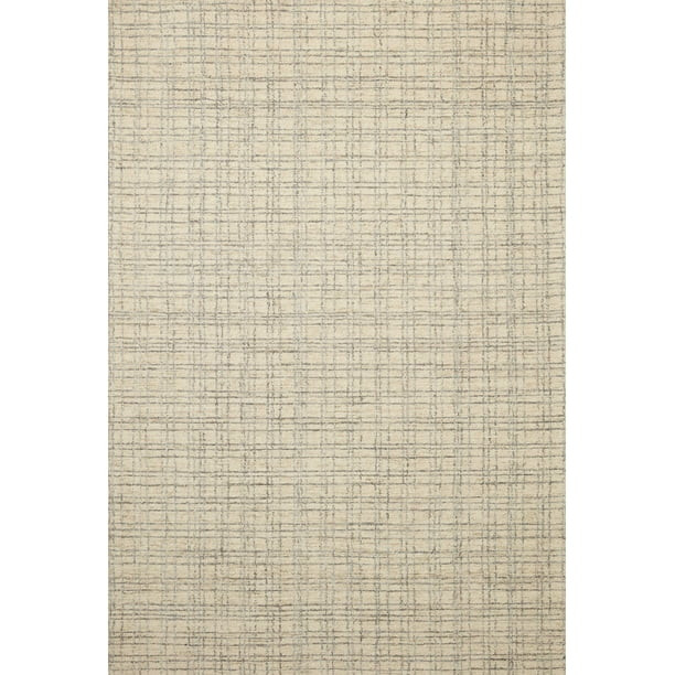 Chris Loves Julia x Loloi Polly Plaid Antique/Mist 7'-9" x 9'-9" Area Rug - Walmart.com | Walmart (US)