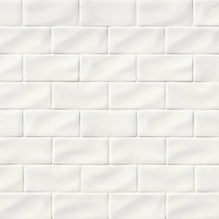 Whisper Handcrafted 3 in. x 6 in. Glossy Ceramic White Handmade Subway Tile (1 sq. ft./case) | The Home Depot