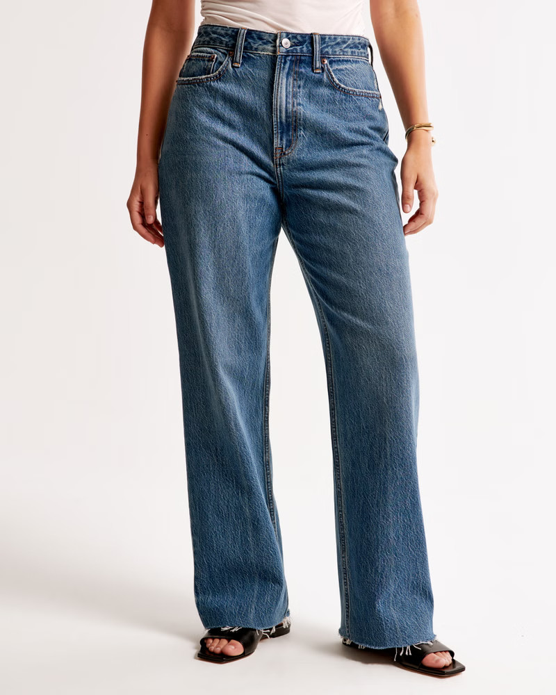 Curve Love High Rise Loose Jean | Abercrombie & Fitch (US)
