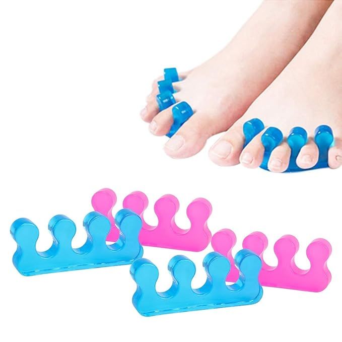 Toe Separators Pedicure,Pedicure Toe Separators,SUNFATT Repeatable Washable Toenail Dividers,Toe ... | Amazon (US)