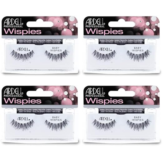 Ardell False Eyelashes Baby Wispies Black (4 Pack) | Amazon (US)