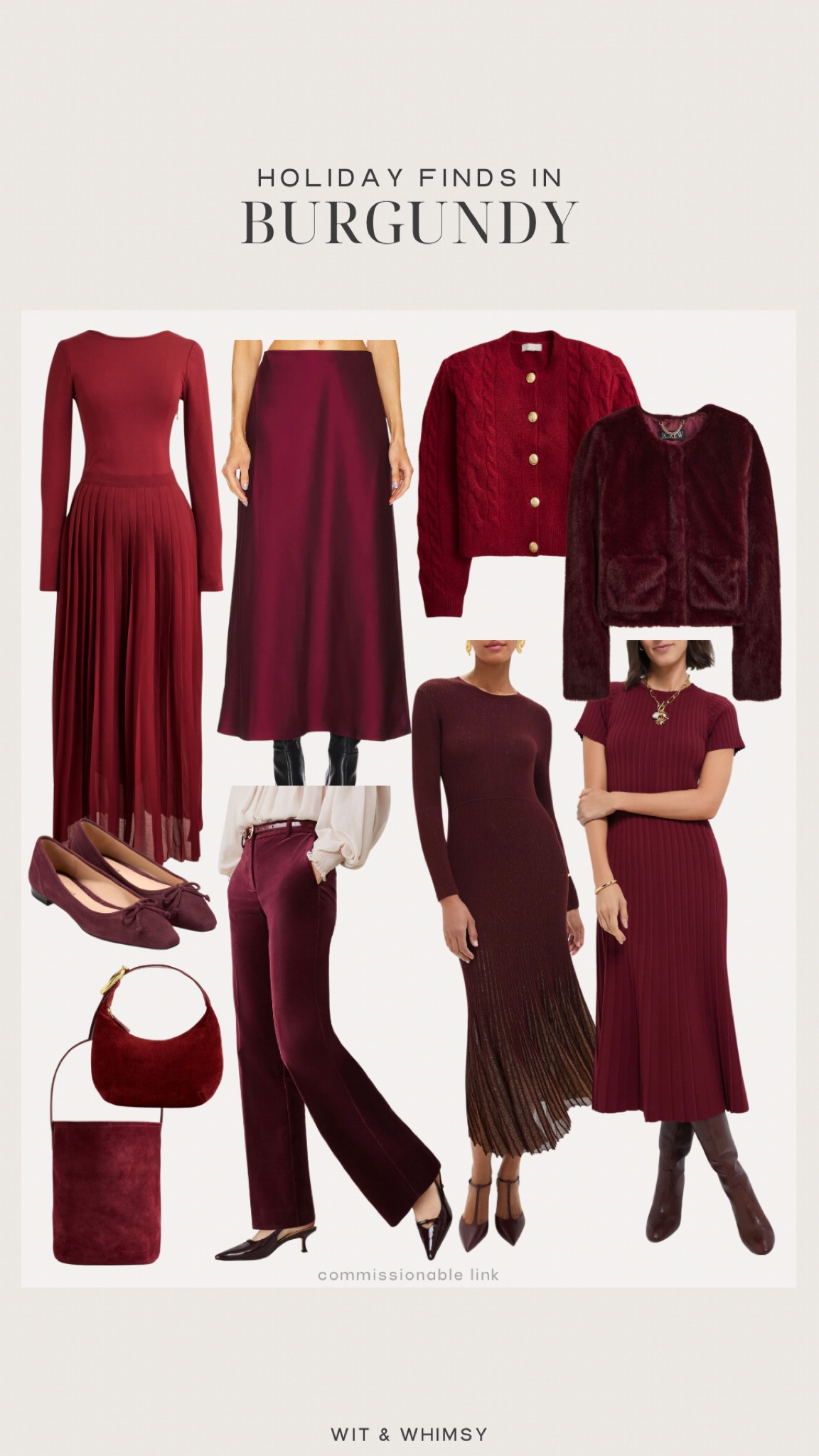 Festive holiday finds in burgundy and merlot 

#LTKParties #LTKHoliday #LTKSeasonal
