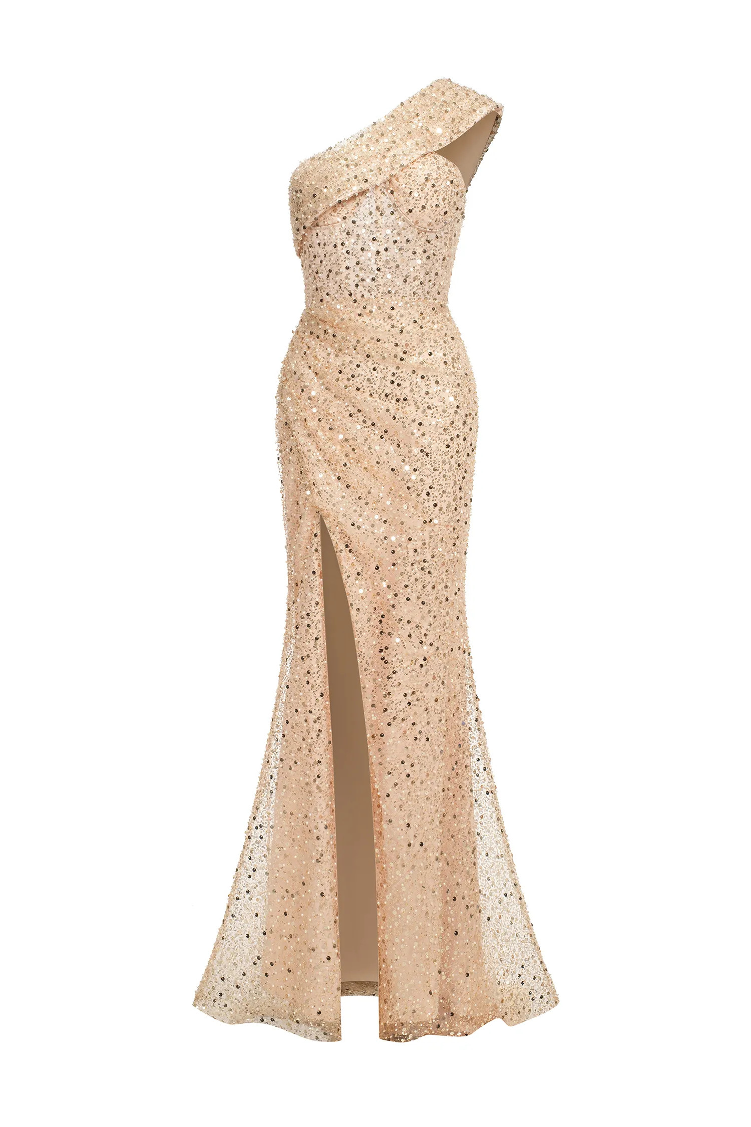 Sorel High Slit Sequin Maxi Dress | Bellabarnett Affiliate Marketing