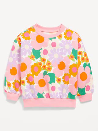 Crew-Neck Sweatshirt for Toddler Girls | Old Navy (US)