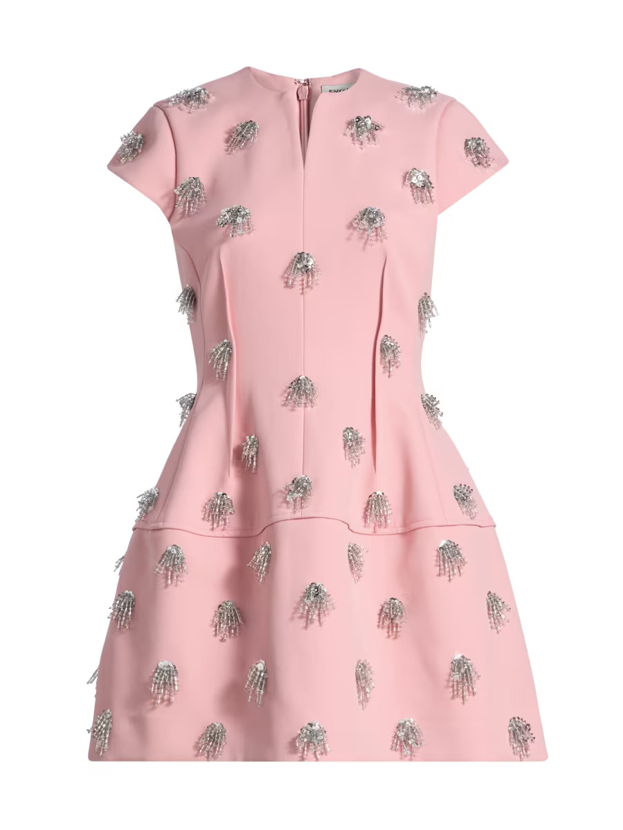 Bethanie Bead-Embellished Minidress | Saks Fifth Avenue