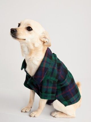 Matching Print Flannel Shirt for Pets | Old Navy (US)