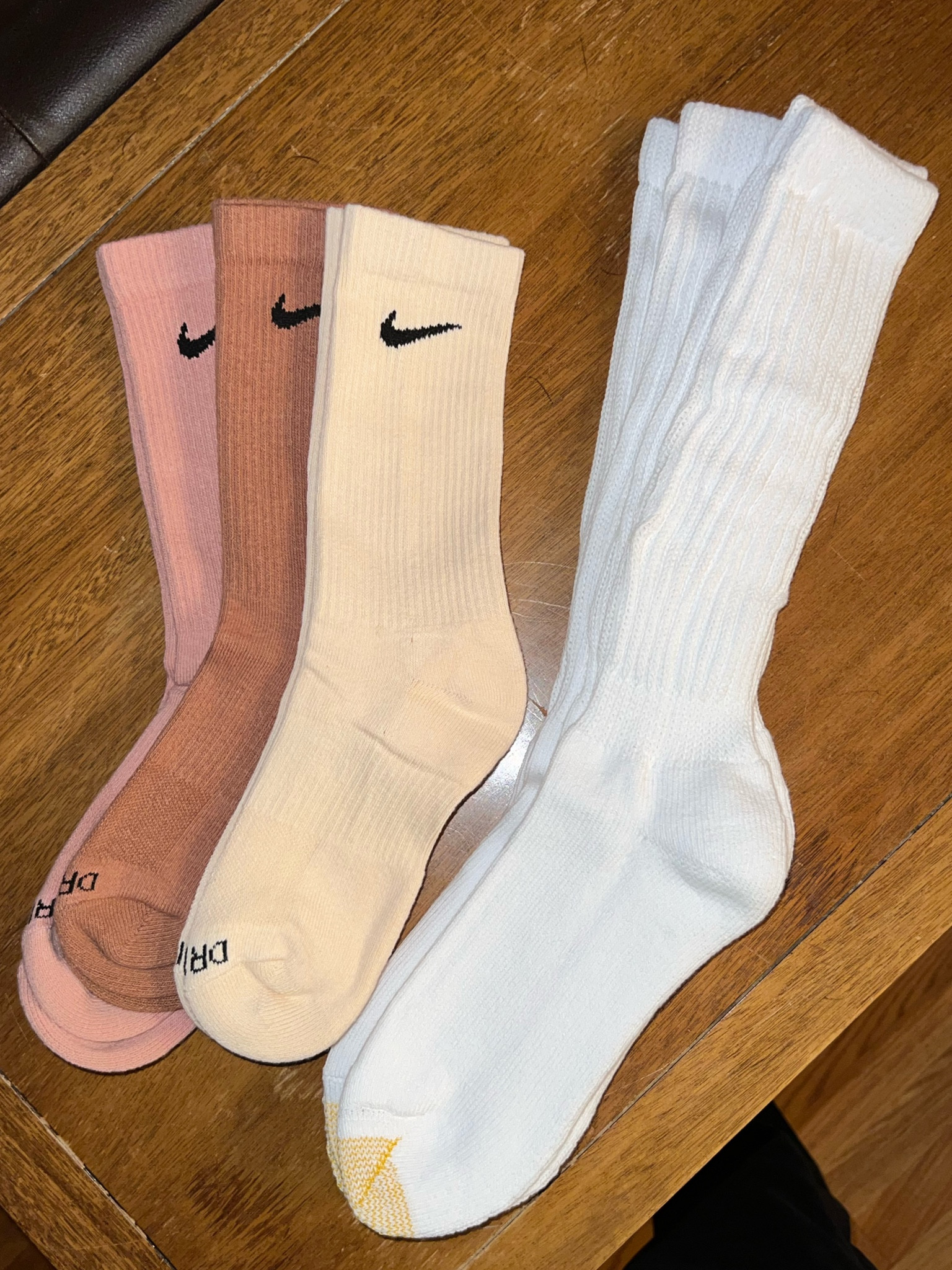 I came across the trendy slouchy socks that I’ve been seeing paired with uggs at kohl’s. They’re gonna be so cute for fall with most outfits. These ones are regular sock material but I have the fuzzy ones from target linked. I can’t find this exact pair on the kohl’s website (they’re the goldtoe slouch sock) but the 2 amazon options should be just as good! One pair linked is a shorter version. I was obsessed with the colors of these nike socks I also found at kohl’s, they’re on sale for $14!

#LTKBacktoSchool #LTKshoecrush #LTKstyletip