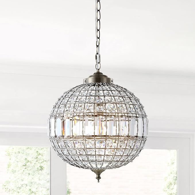 JONATHAN Y JYL6110B Georgina Crystal/Metal LED Chandelier Pendant Glam Contemporary Transitional ... | Amazon (US)