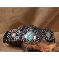 Vintage Sterling Silver & Turquoise Concho Belt | Etsy (US)