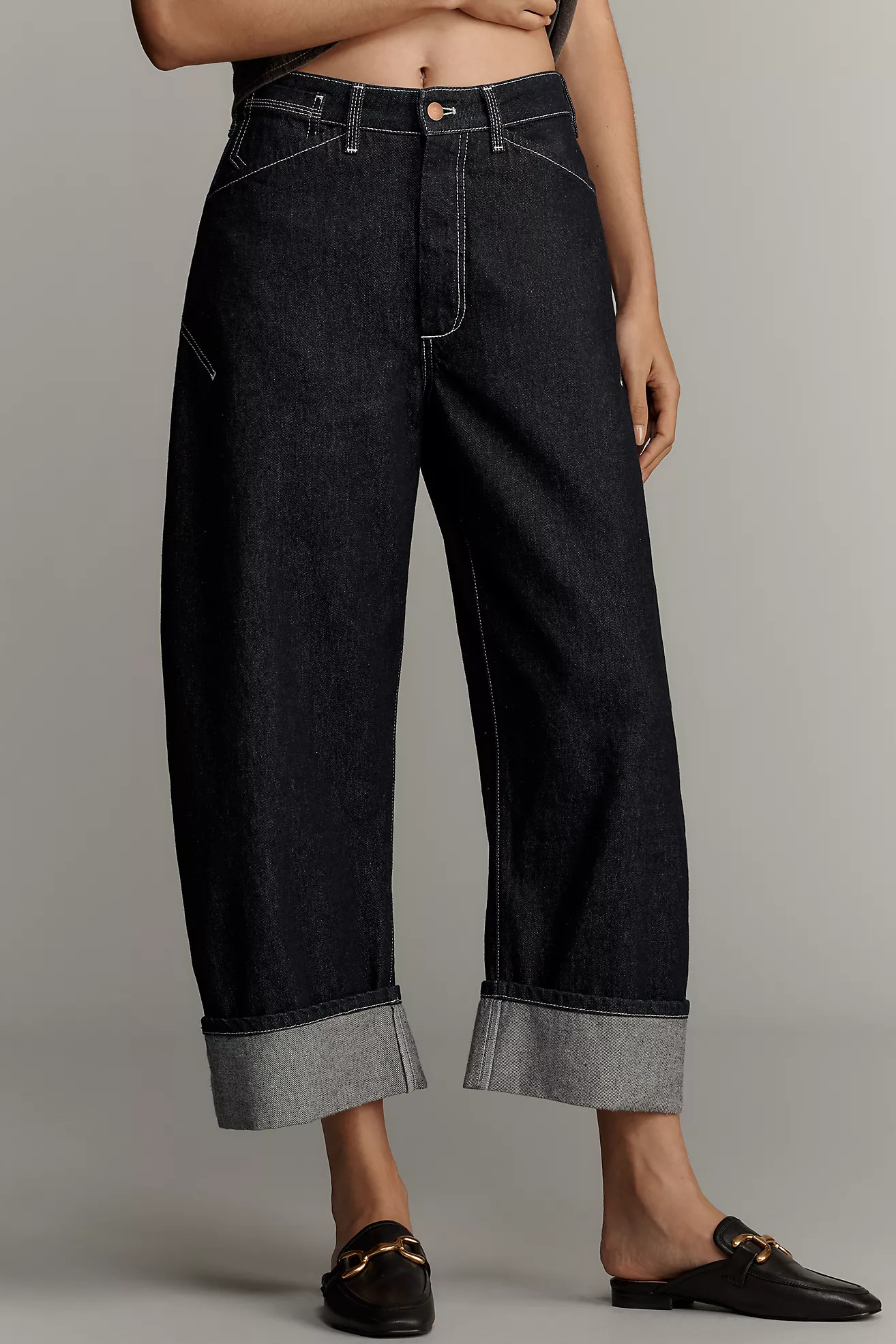 The Kayden Barrel Carpenter Jeans by Pilcro | Anthropologie (US)