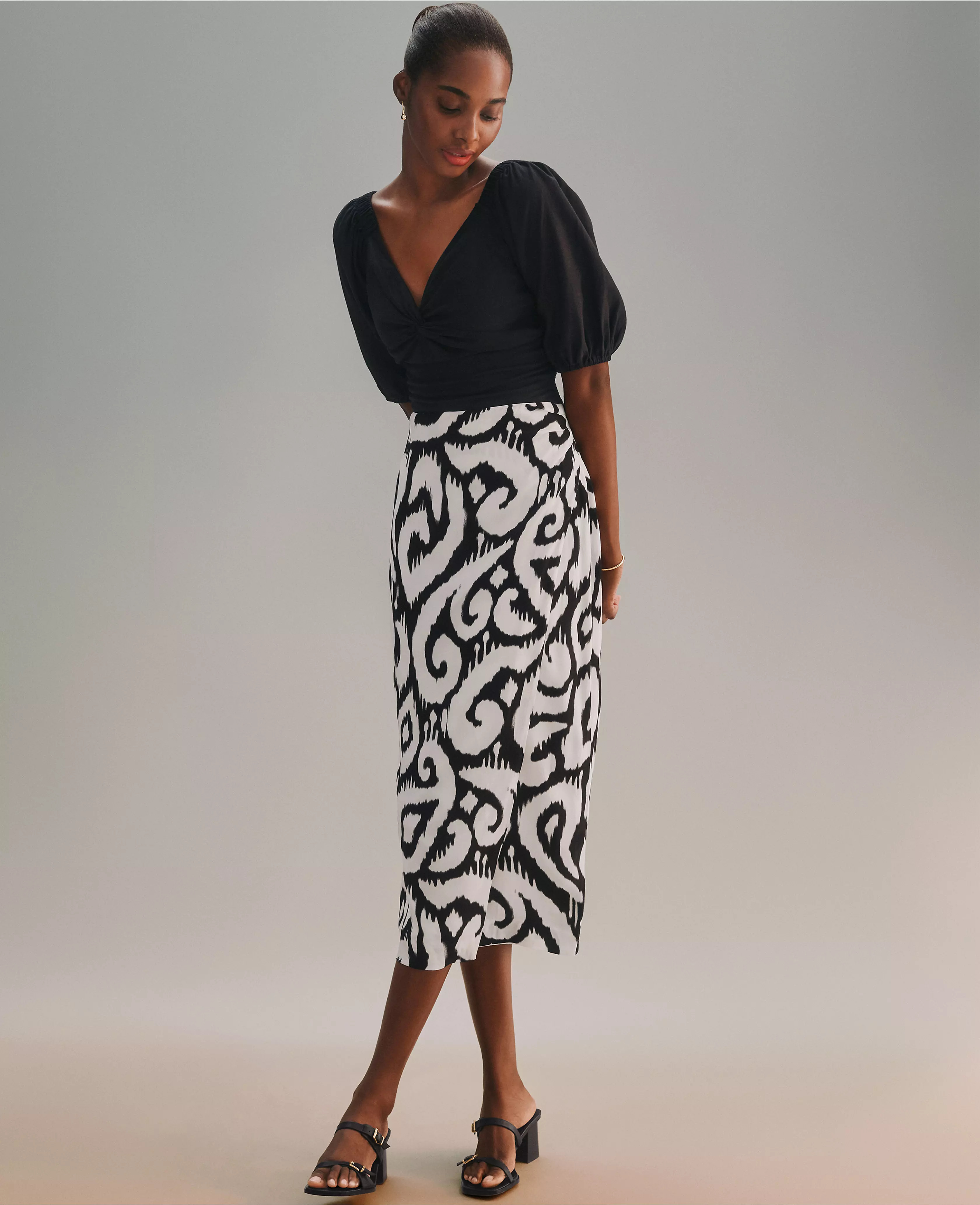 Ikat Sarong Pencil Skirt | Ann Taylor