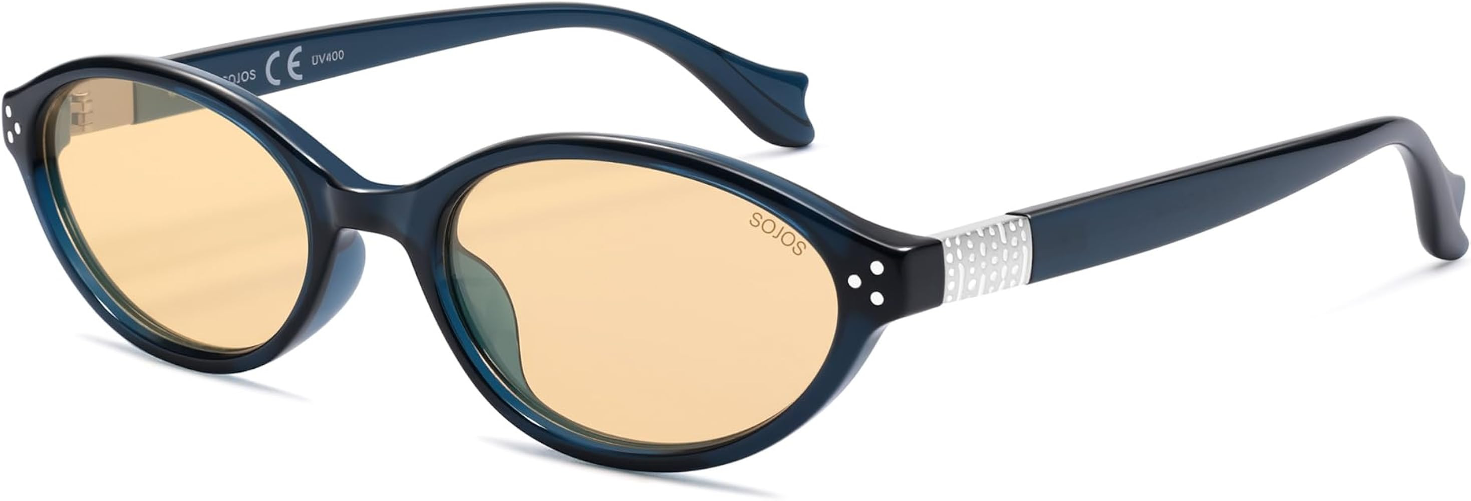 SOJOS Ocean Collection Retro Oval Polarized Sunglasses for Women Men Lightweight Narrow Shades, S... | Amazon (US)