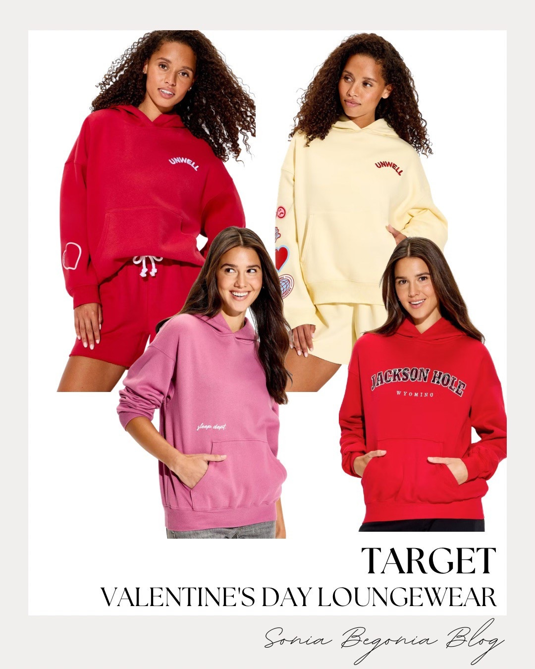 VALENTINE’S DAY LOUNGEWEAR: Cozy Hoodies & Cute Sets! ❤️

Embrace the cozy-chic trend with this perfectly balanced under $30 loungewear look! 💖

We are obsessed with the statement piece: the ultra-soft "Unwell" graphic hoodie available in classic red or a creamy vanilla. Balance the relaxed vibes with the matching fleece shorts for a coordinated set that’s perfect for a Galentine’s movie night. Finish the look with a pop of color: choose the dusky pink "Sleep Dept" sweatshirt or the bold red "Jackson Hole" pullover for a touch of varsity-inspired glam!

#OOTD
#OutfitOfTheDay
#ValentinesDayStyle
#TargetStyle
#TargetFinds
#LoungewearSet
#CozyAesthetic
#GraphicHoodie
#GalentinesDay
#RedAesthetic
#CasualStyle
#EverydayChic
#LTKUnder30
#LTKSeasonal
#StylingInspo


#LTKSeasonal #LTKootd #LTKFindsUnder50