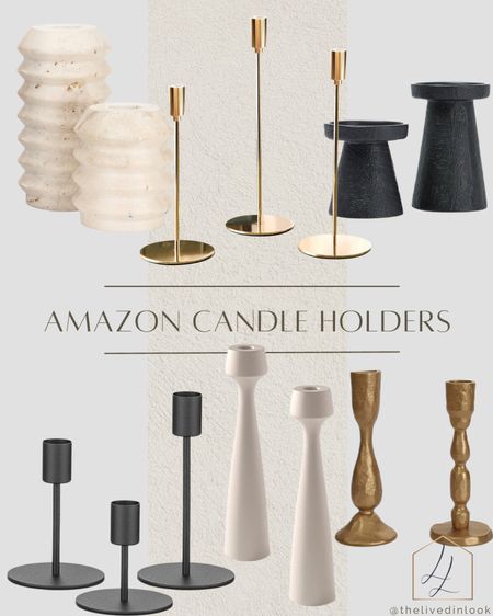 An easy addition to any shelf or table, candle holders can be used all throughout the home. Fall Decor Tip: Try out colored taper candles for a seasonal look!

Fall decor, candle holders, amazon round-up, taper candles, ceramic candle holders, brass, gold, home decor

#LTKhome #LTKSeasonal #LTKFind