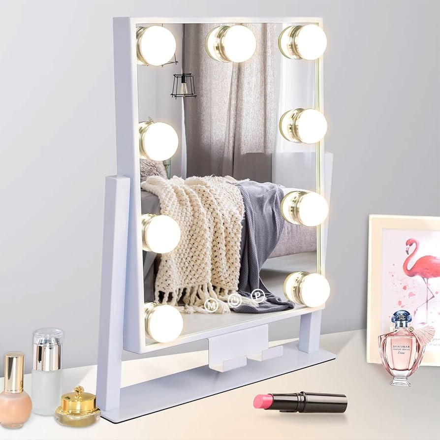 Amazon.com: Kottova Makeup Mirror Vanity Mirror with Lights Lighted Make Up Mirror,3 Color Modes,... | Amazon (US)