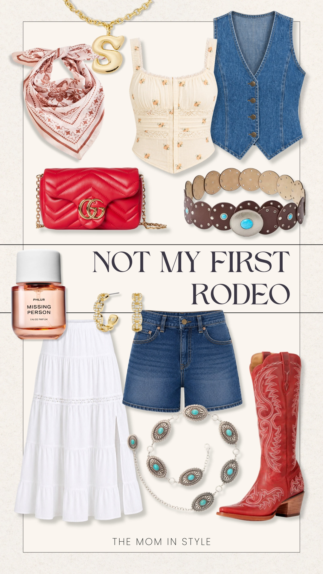 Not my first rodeo 🤠Mix and match these pieces for the cutest western inspired looks… denim, flowy whites, statement belts, and a pop of red boots to pull it all together. So good for concerts, girls nights, or anything a little country

western outfit, cowgirl style, rodeo outfit, denim looks, country concert outfit, themominstyle 

#LTKTravel #LTKootd #LTKSeasonal