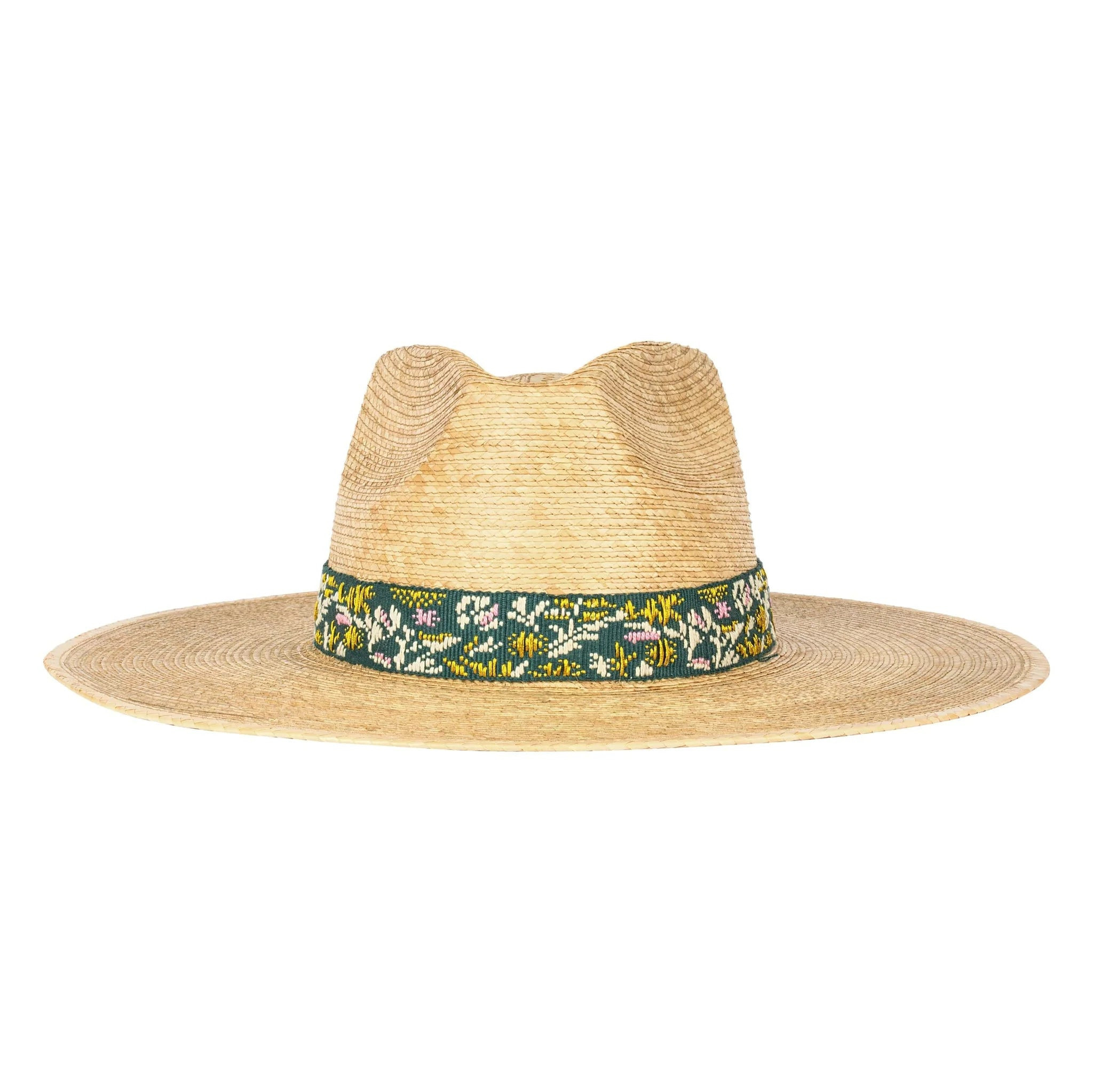 Paradise Floral Palm Hat | Gray and Fay