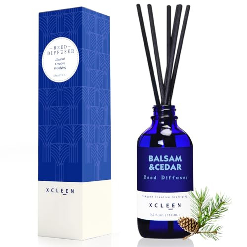 Reed Diffusers for Home, Balsam & Cedar Diffuser with Sticks, 3.7 Oz Scented Fragrance Oil Diffus... | Amazon (US)
