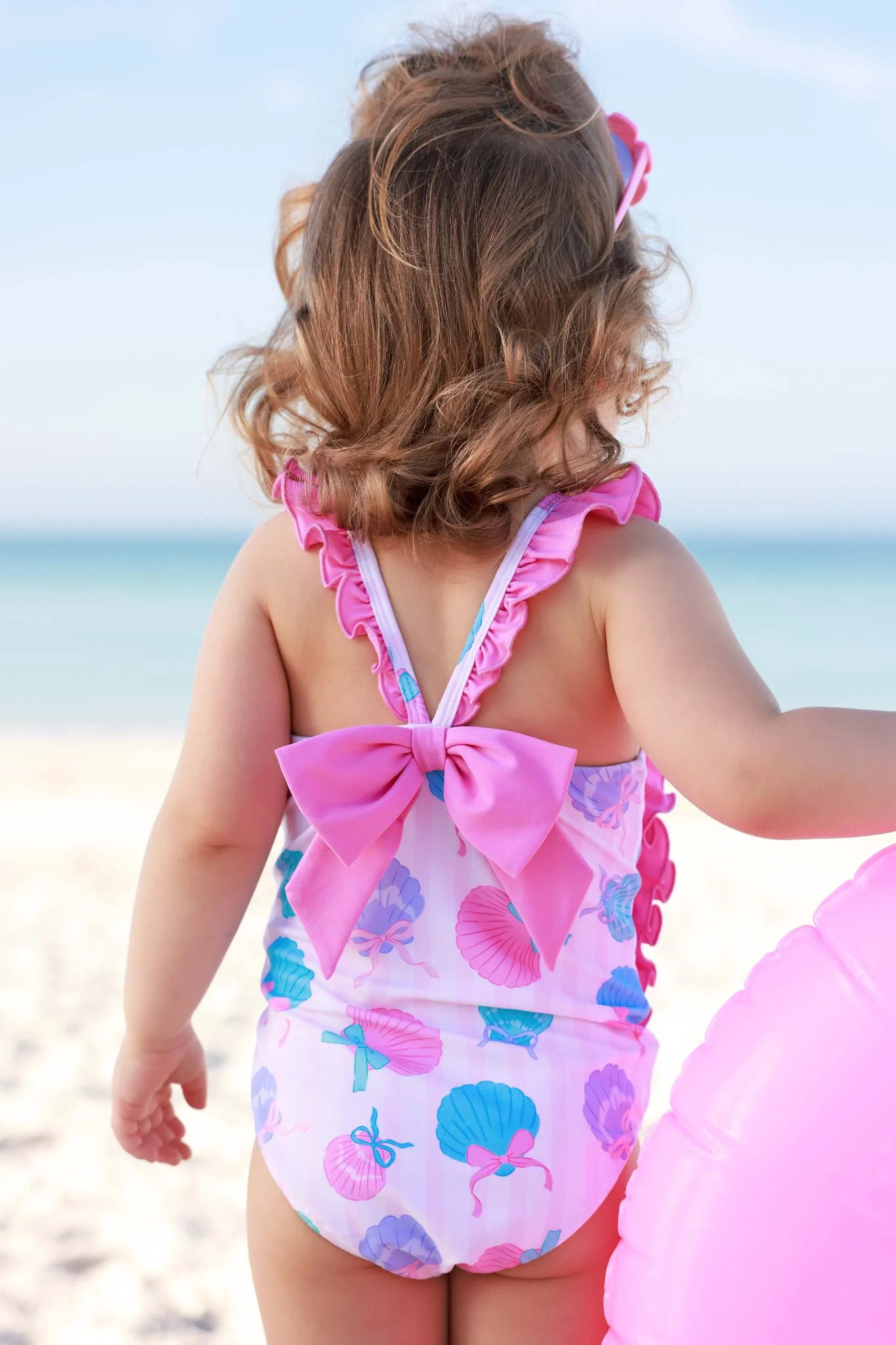 Double Ruffle Bow Back One Piece | Seaside Sweetie | Caden Lane