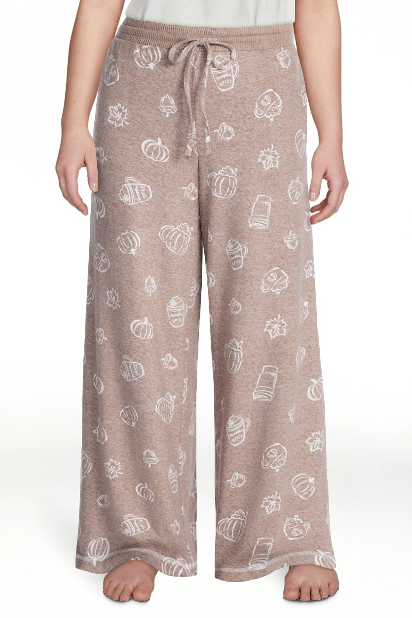 Halloween and Fall Women's Hacci Knit Sleep Pants from Way to Celebrate, 29.5" Inseam, Sizes XS-3... | Walmart (US)