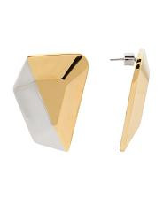 Two Tone Torre Geometric Shaped Earrings | Earrings | | TJ Maxx