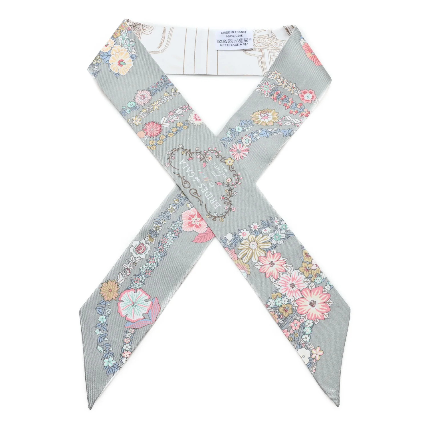 Silk Brides De Gala En Fleurs Twilly Vert Amande Rose | FASHIONPHILE (US)