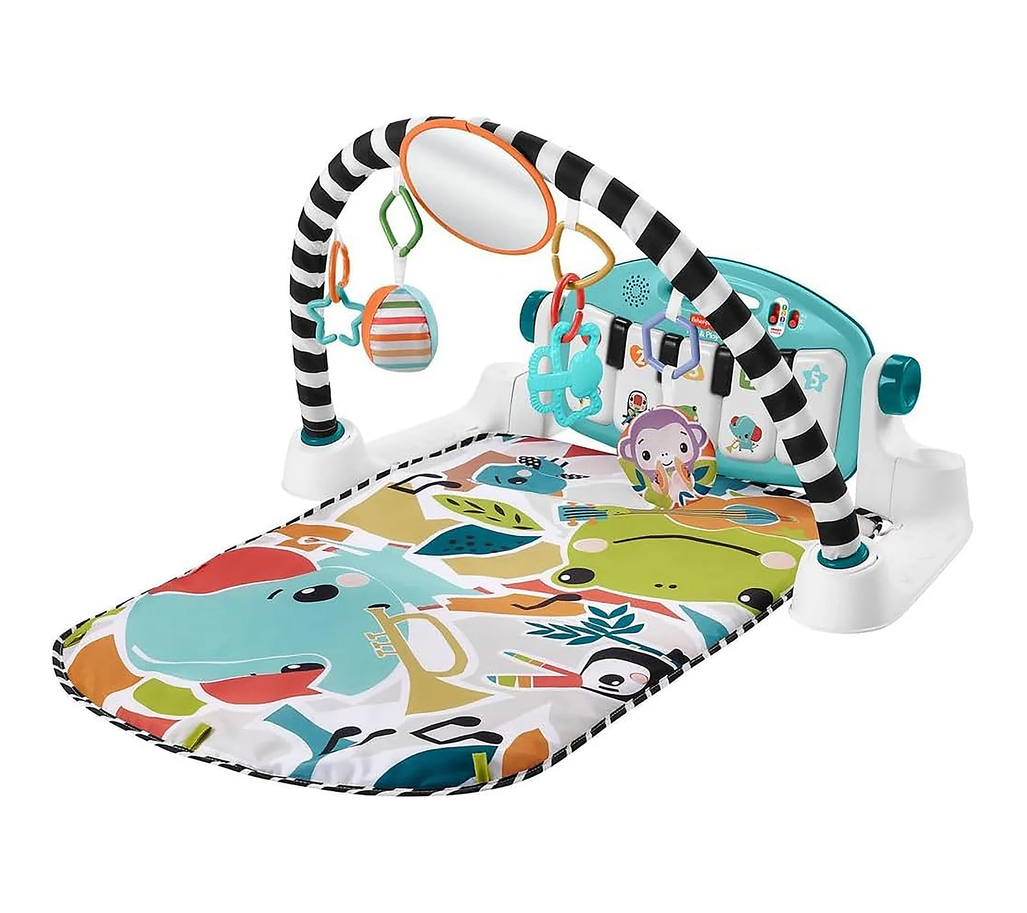 Fisher Price Glow and Grow Kick & Play Piano Gy | QVC