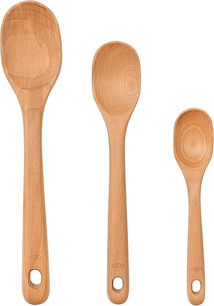 OXO Good Grips 3-Piece Wooden Spoon Set | Amazon (US)