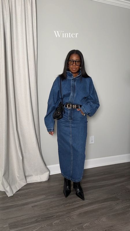 Denim dress of my dreams. Perfect for Pre-Fall, Fall, and Winter. I will be wearing this year round! 

#LTKstyletip