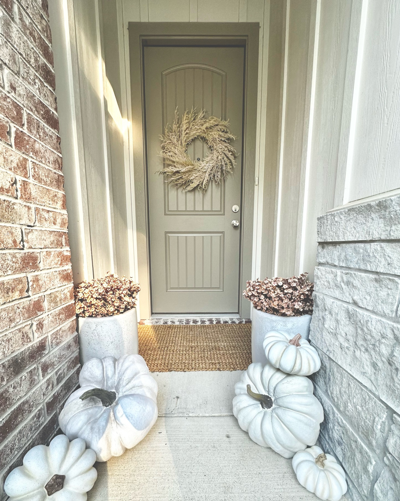 Fall front porch, floral stems, wreath

#LTKSeasonal #LTKHome #LTKHalloween