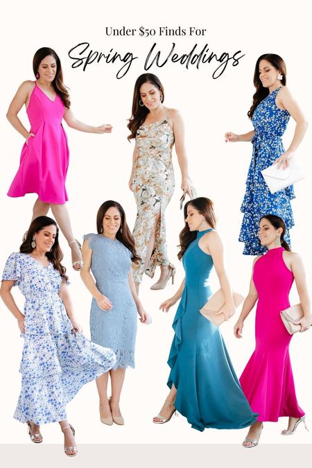 Amazon wedding guest dresses under $50 - These are ideal for spring and petite-friendly 

#LTKSeasonal #LTKwedding #LTKfindsunder50
