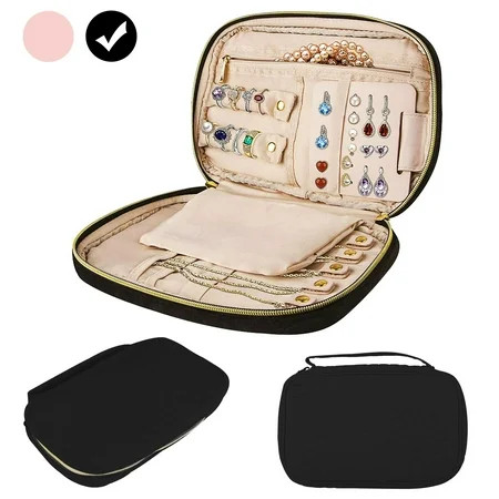 EEEKit Travel Jewelry Organizer Case, Storage Bag Holder for Earrings, Necklace, Rings, Watch - Wome | Walmart (US)