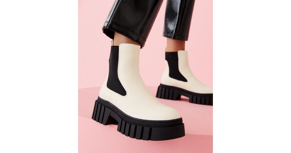 Don’t Panic White Ankle Boots
						
						Add to Saved Items
						Remove from Saved Items | New Look (UK)