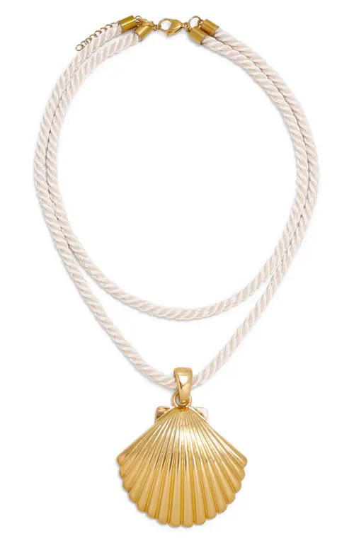 Petit Moments Tahiti Shell Pendant Necklace in White at Nordstrom | Nordstrom
