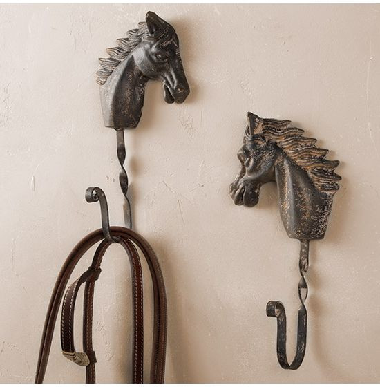 Horse Head Wall Hook Set of 2 | Rod's Western Palace/ Country Grace