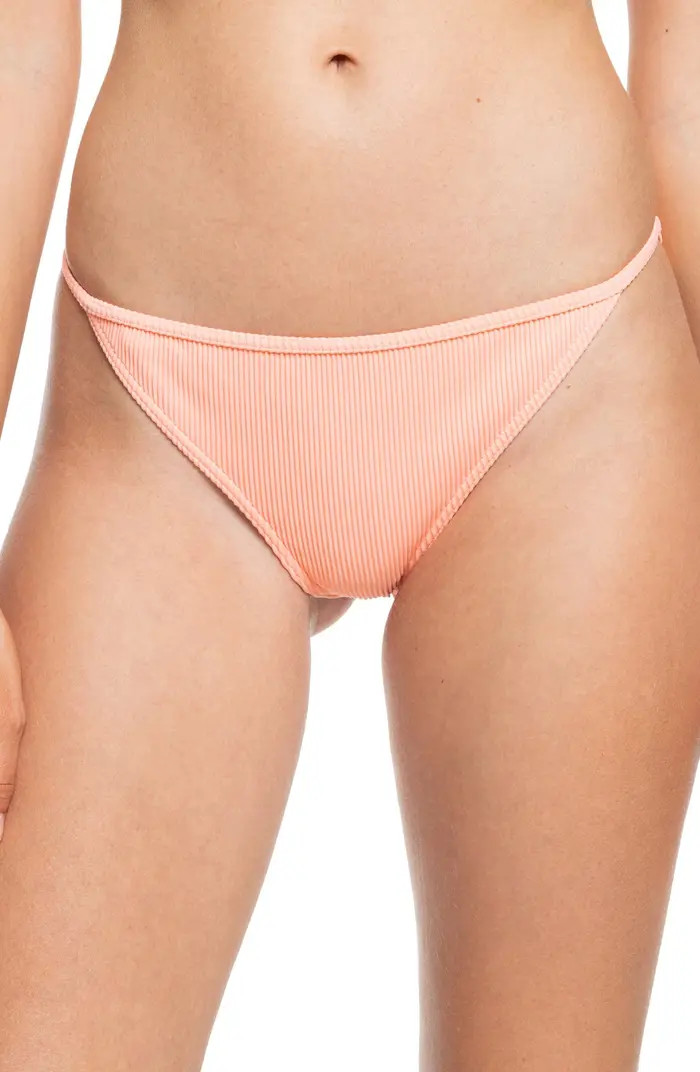 Roxy Mind Of Freedom Ribbed Cheeky Bikini Bottoms | Nordstrom | Nordstrom