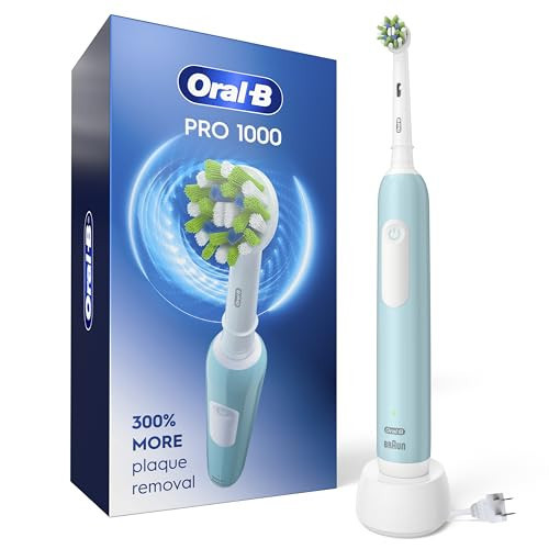 Oral-B Pro 1000 CrossAction Electric Toothbrush, Green | Amazon (US)
