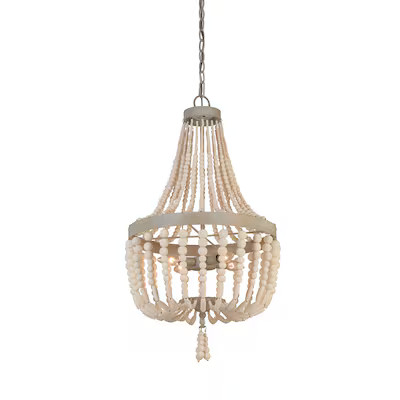 allen + roth Cait 4-Light Off White Transitional Teardrop Pendant Light Lowes.com | Lowe's