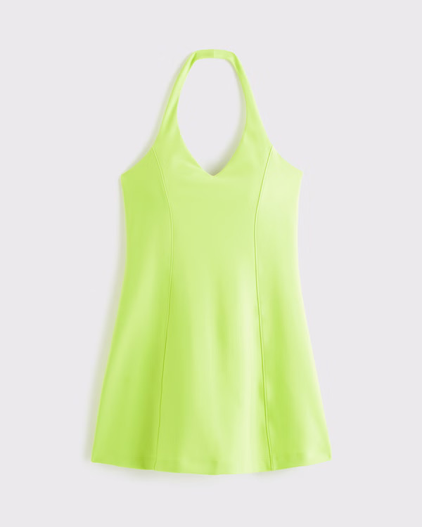 Women's YPB sculptLUX Halter Mini Dress | Women's Clearance | Abercrombie.com | Abercrombie & Fitch (US)