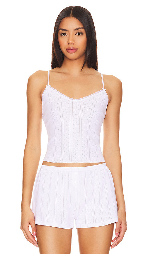 Cou Cou Intimates The Long Cami Top in White. Size L. Also in M. | Revolve Clothing (Global)