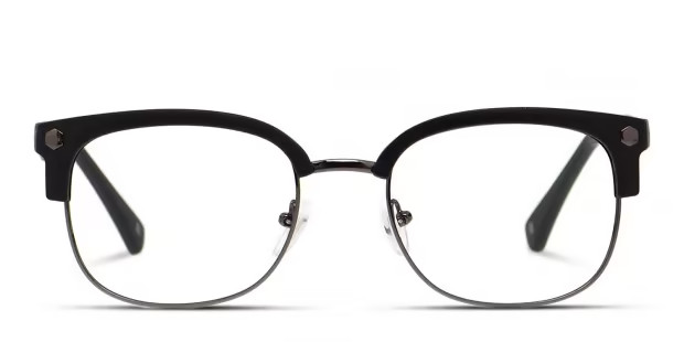 Muse Elliot Black/Gunmetal Eyeglasses | Includes FREE Rx Lenses | GlassesUSA