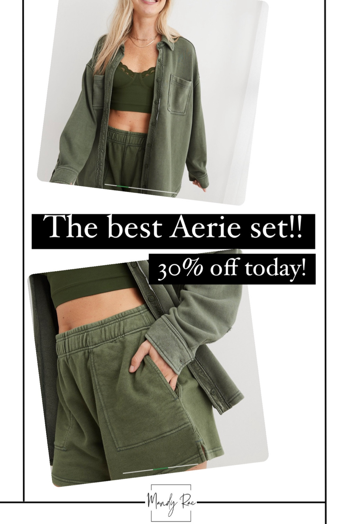 My favorite Aerie set! I have it in 2 colors!
