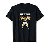 Fizz The Season Champagne Wine Holiday Party T-Shirt | Amazon (US)