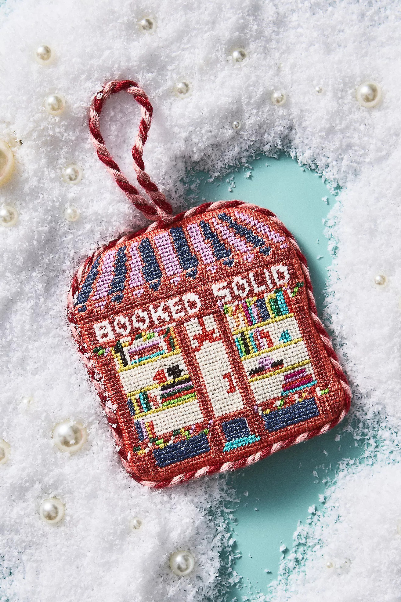 Furbish Holiday Scene Needlepoint Ornament | Anthropologie (US)