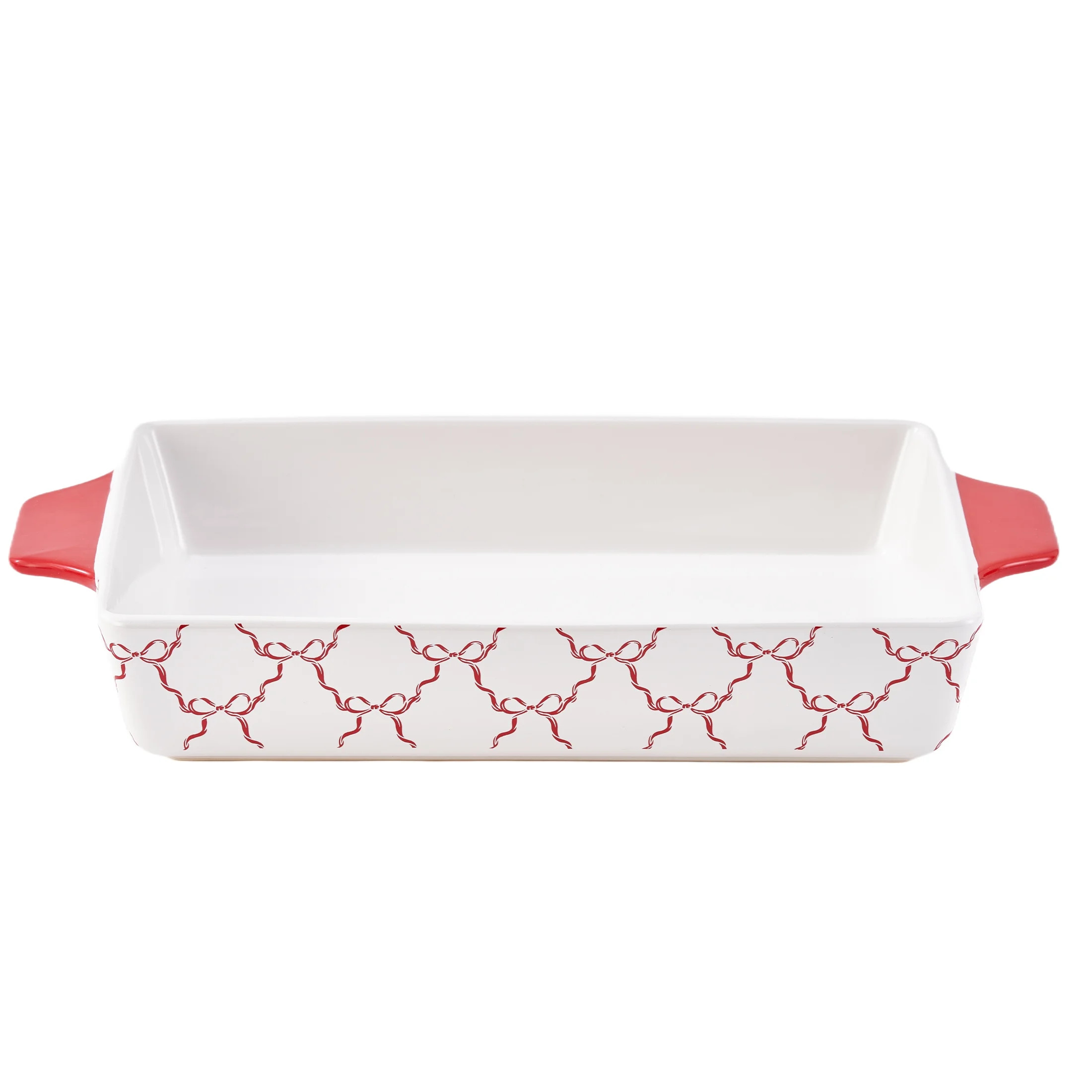 Holiday Time 9" x 13" Red Bow Ceramics Bake & Serve Dish | Walmart (US)