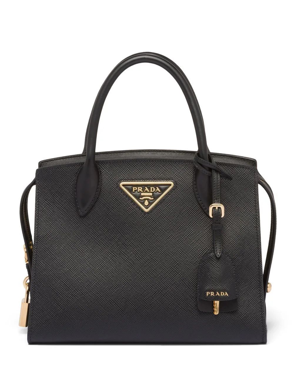 Prada Kristen Saffiano Leather Mini Bag - Farfetch | Farfetch Global