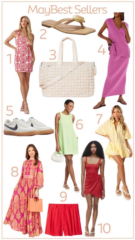 The most popular items from the month of May! Summer dress, beach cover up, travel bag, sneakers, vacation

#LTKTravel #LTKFindsUnder50 #LTKFindsUnder100