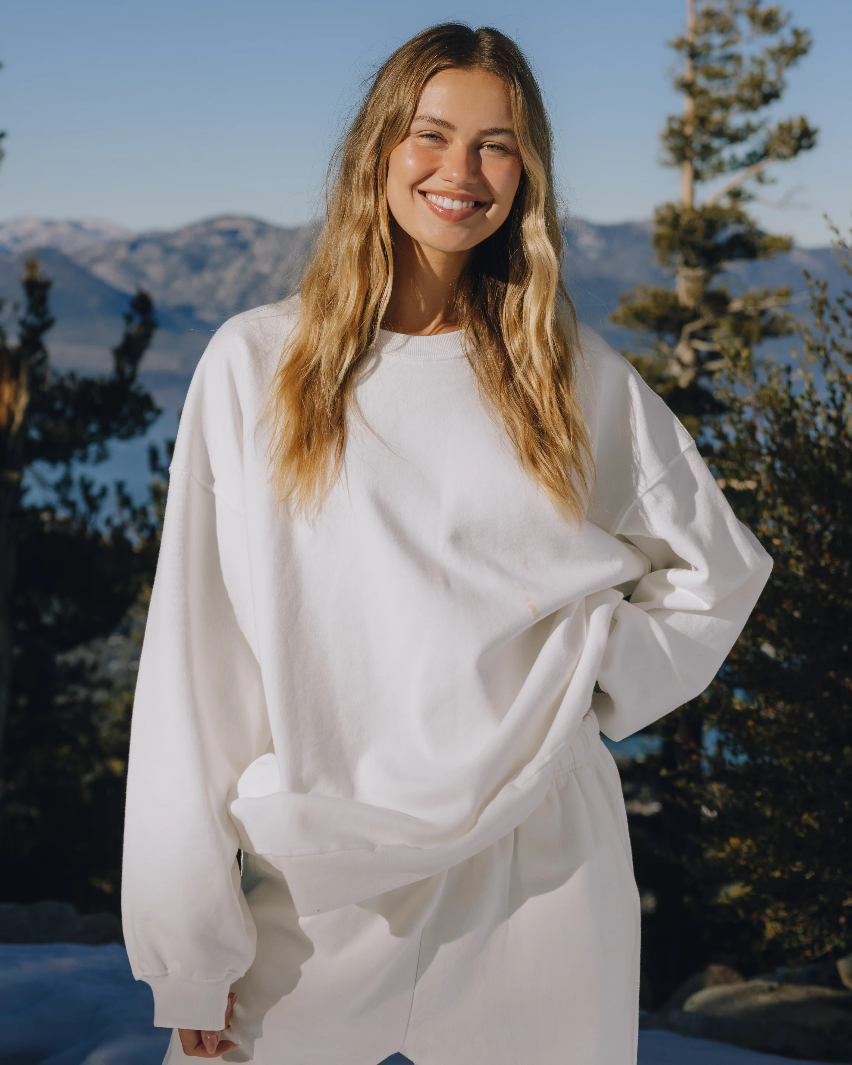 Unisex Oversized Crew - White | Daily Drills LLC